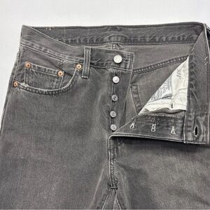 Women’s Levi’s 501 Straight Leg Faded Grey Denim Jeans 27x30